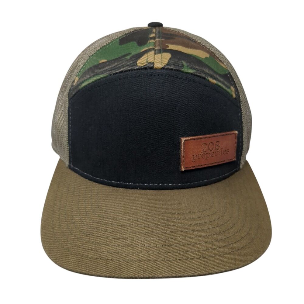 208 Properties Patch Snapback Trucker Hat Multi O… - image 1